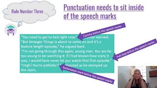 How to write direct speech  Miss Adams Teaches Punctuation [upl. by Nedyarb]