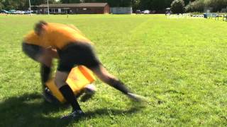 Rugby Drill  Ruck  Straight Clear [upl. by Ahsiadal]