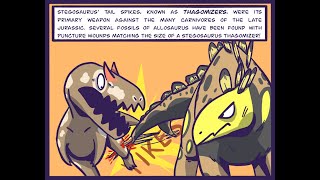 Dinosaur Facts Stegosaurus I Am a Stegosaurus Dinosaur Comic Dub Jurassic Comic Dub [upl. by Gignac]