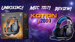 Best Headset for YouTube Kotion Each G2000 Mic TestUnboxingReviews [upl. by Cirone]