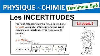 Incertitudes Spécialité Physique chimie [upl. by Limoli827]