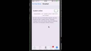 WhatsApp  Online Status einschaltenausschalten [upl. by Abshier]