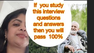 Top senior care assistantdomiciliary care worker and nursing interview questions and answers [upl. by Niowtna]