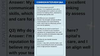 5 Nursing Interview Questions Answered for Your Career Success [upl. by Eiclek]