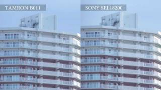 TAMRON 18200mm F3563 Di Ⅲ VC Model B011 vs SONY SEL18200 [upl. by Roybn]