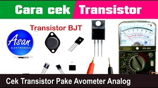 CEK KOMPONEN PART 2  MENGUKUR TRANSISTOR BJT [upl. by Ycnuahc]