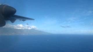 Air Tahiti Papeete to Moorea Entire Flight ATR72 [upl. by Osborn432]