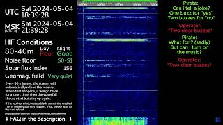 UVB76The Buzzer 4625 kHz Answering pirate questions 4052024 [upl. by Doria729]