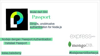 Nodejs dengan Passport Authentication 1  Instalasi Passport Facebook [upl. by Alig]