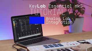 Tutorials  KeyLab Essential mk3  Using Analog Lab [upl. by Ayerhs480]