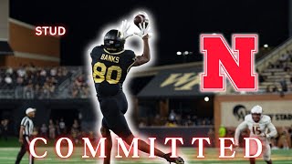 REACTION Jahmal Banks COMMITS TO NEBRASKA  Husker Football 2024 [upl. by Drahcir]