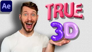 Amazing REAL 3D Text in After Effects [upl. by Boone343]