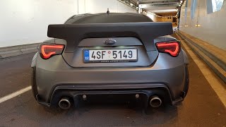 580HP Subaru BRZ 62l V8 LS3 Rocket Bunny  Start Revs POP amp BANGS [upl. by Namdor]