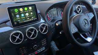 Mercedes B W246 1518 Retrofitted Wireless Android Auto [upl. by Eglantine]