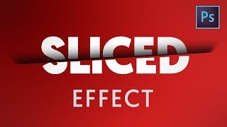 Photoshop Tutorial  Sliced Text Effect [upl. by Hagan1]