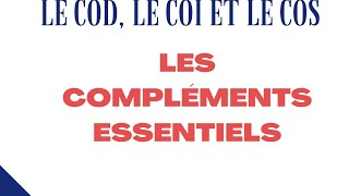 Les compléments du verbe grammaire française [upl. by Adiela957]