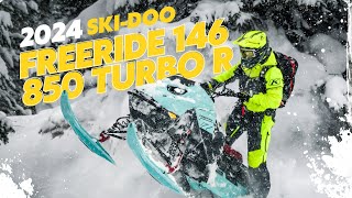 ESSAI DU SKIDOO FREERIDE TURBO 2024 [upl. by Jovitta492]