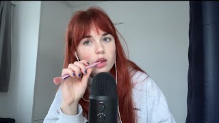 ASMR FAST AND AGGRESSIVE SPIT PAINTING MOUTH SOUNDS AND NIBBLING [upl. by Yeargain]