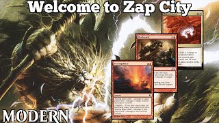 Welcome to Zap City  Life Total Control  Modern  MTGO [upl. by Enitsirhk]