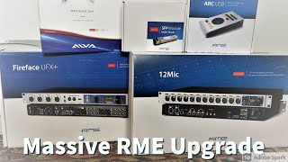 RME FireFace UFX 12Mic ARC USB  Unbox and Connections [upl. by Mullac]