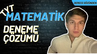 DERECE BAKIŞ AÇISI  TYT Matematik Deneme Çözümüne Böyle Bak [upl. by Nagrom]