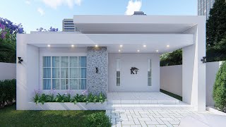 small house design 8x13m house plan with 104 sqm floor area [upl. by Peace]