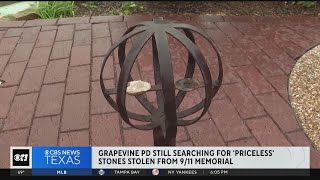 Search on for quotpricelessquot stones stolen from 911 Memorial [upl. by Auop153]