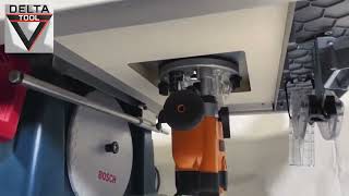 Milling table plate on GTS 10 XC for Triton TRA001 MOF001 JOF001 router [upl. by Hulbard]