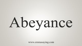 Abeyance meaning in HindiAbeyance का अर्थ या मतलब क्या होता है [upl. by Pozzy]