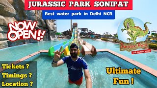 Jurassic park sonipat haryana  NOW OPEN Ticket price timings related all information  Water park [upl. by Ruthe]