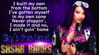 Sasha Banks WWE Theme  Skys The Limit lyrics [upl. by Redford]