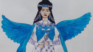 new costume aarpar pari best 👌 👍 😍 colourful drawing vedio viral balveer tranding [upl. by Rikki]