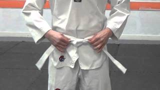 How To Tie Your Belt For Taekwondo [upl. by Gav]