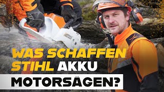 STIHL Akku Motorsägen im Test  STIHL MSA 220 VS MSA 200 [upl. by Kleiman419]