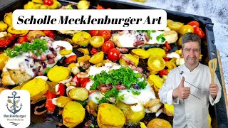 Scholle Mecklenburger Art  Leckeres Fisch Rezept [upl. by Wilden]