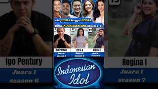 Juara INDONESIAN IDOL all Seasons short indonesianidol champions [upl. by Ellenehs671]