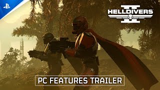 Helldivers 2  PC Features Trailer  PS5 amp PC Games [upl. by Ahsinroc]