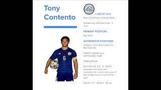 Anthony Contento Class of 2025 Soccer Highlight Reel [upl. by Shepp408]