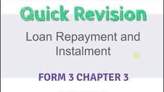 PT3 Maths Form 3 Chapter 3  Loan Repayment and Instalment [upl. by Bithia565]