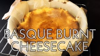 Basque Burnt Cheesecake  Jam Cooks [upl. by Abeu558]