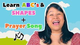 Learning with Ms Yvi Shapes and ABCs  Prayer Song faith based [upl. by Araccot198]