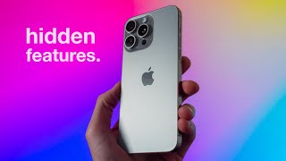 iPhone 15 Pro Hidden Features [upl. by Aikmat]