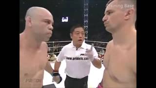 Mirko Cro Cop Filipovic vs Wanderlei Silva KO Training Base [upl. by Nossila84]