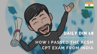 How I passed the ACSM CPT exam from India  Health Certifications in India [upl. by Ellezig982]