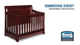 Simmons Kids® Madisson Crib N More Assembly Video [upl. by Dolorita]