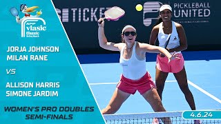 2024 APP Vlasic Classic Delray Beach I JohnsonRane vs HarrisJardim  Womens Doubles SemiFinals [upl. by Bennett]