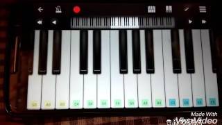 Unai naan jay jay Piano cover Mobile Perfect Piano 🎹 With original karaoke mix [upl. by Earas334]