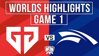 GEN vs HLE Highlights Game 1  Worlds Swiss Stage 2024  GenG vs Hanwha Life Esports [upl. by Maitilde]