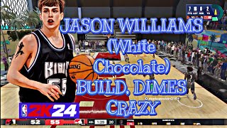 NBA 2K24 JASON WILLIAMS White Chocolate PG BUILD CRAZYY goat 2kcommunity the2kgoat viral [upl. by Loeb]