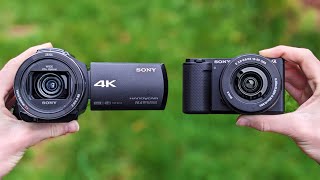 Camcorder vs Mirrorless Camera  Which One is Better [upl. by Selma]